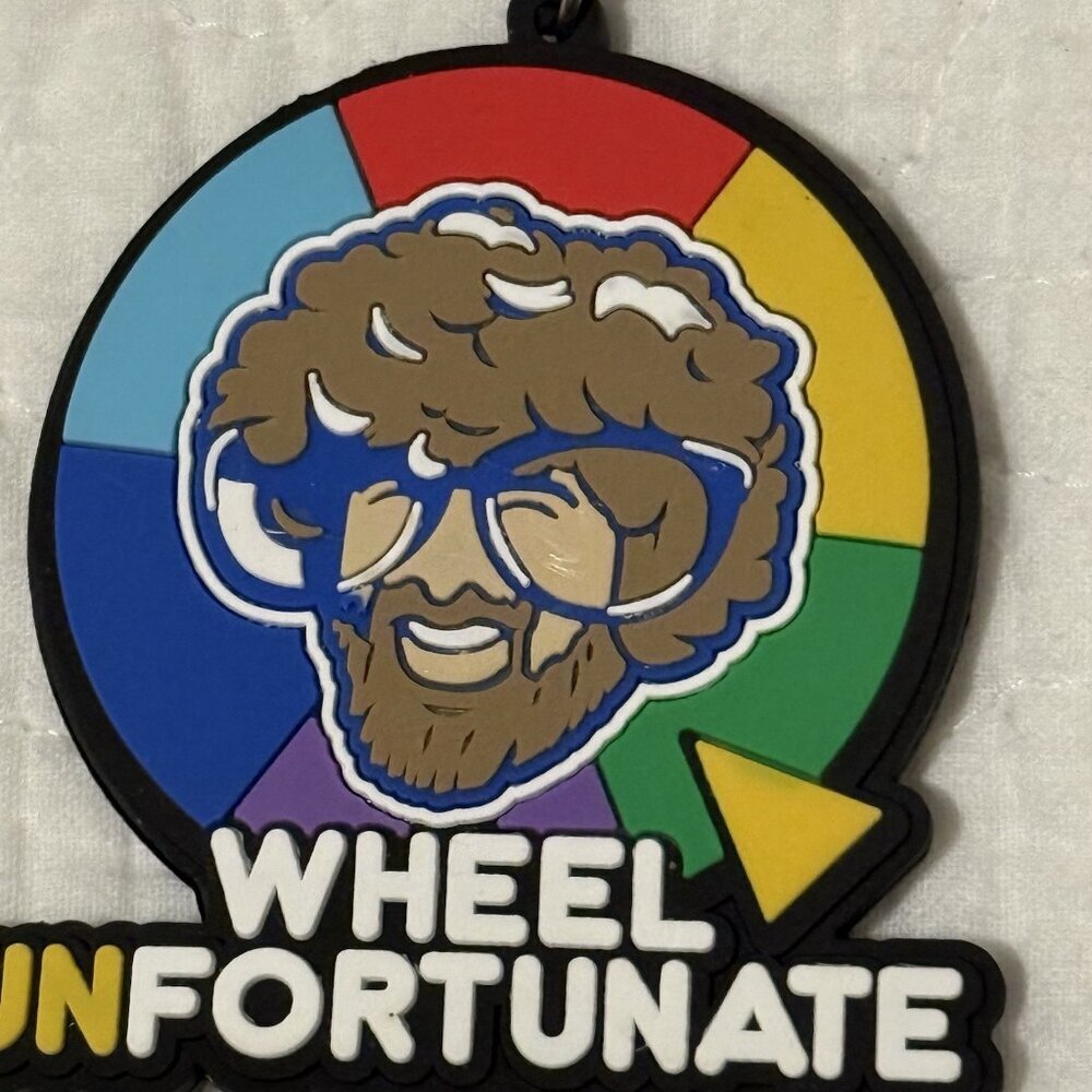 Wheel Unfortunate Dude Perfect KeyChain RARE Bag Backpack Keys Accessory Glasses - Picture 3 of 3
